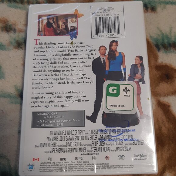 Life-Size (2000) DVD Rare - Buena Vista - Neuf/Seal Version Originale OOP - Picture 3 of 5